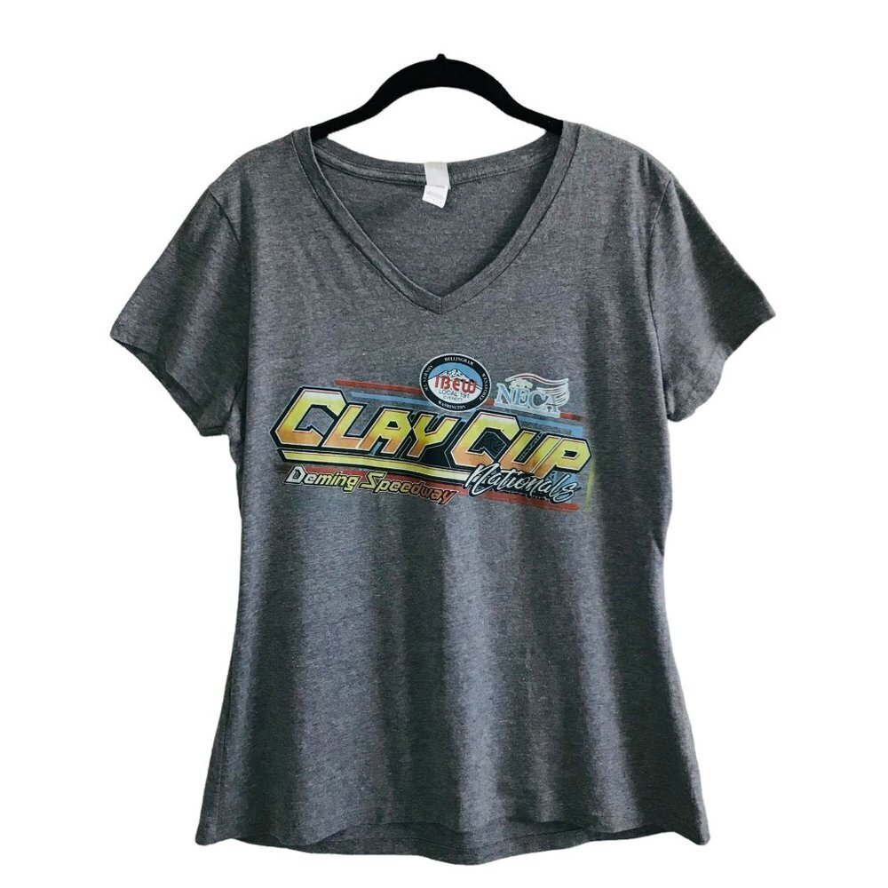 Women's‎ Nascar Racing Clay Cup Tee T-Shirt - Large